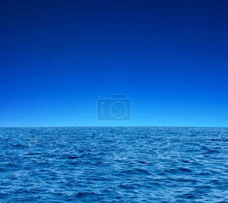 Photo for Blue sunny sea water surface - Royalty Free Image