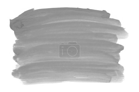 Photo for Black Watercolor. Abstract painted ink strokes set on watercolor paper. - Royalty Free Image