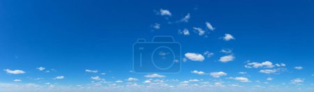 Photo for Blue sky background with tiny Clouds. Panorama sky - Royalty Free Image