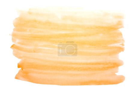 Photo for Abstract watercolor paint isolated on white background. orange watercolor banner - Royalty Free Image