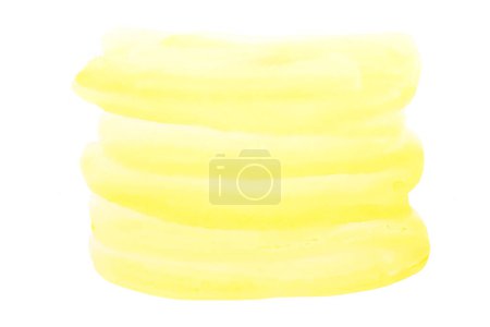 Photo for Yellow watercolor background. hand painted by brush - Royalty Free Image
