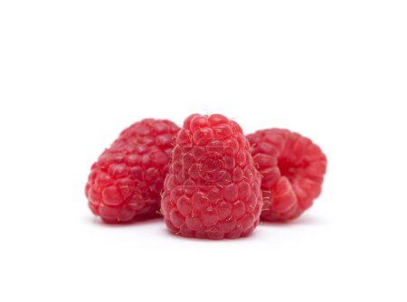 Photo for Ripe raspberry on a white background - Royalty Free Image