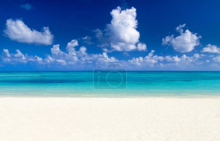 Photo for Beautiful blue caribbean sea beach - Royalty Free Image
