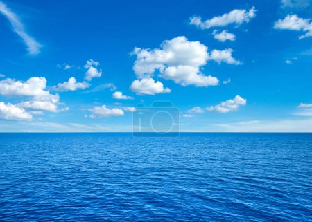 Photo for Blue sunny sea water surface - Royalty Free Image