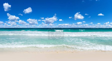 Photo for Beach and tropical sea . nature background - Royalty Free Image