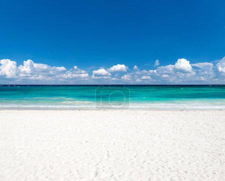 Photo for Beach and tropical sea. nature background - Royalty Free Image