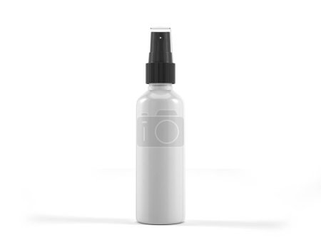 Spray bottle on a white background. 3d illustration.
