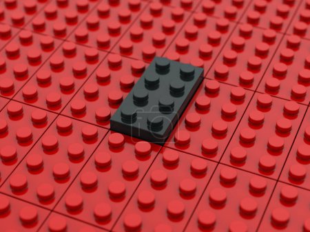 Photo for Background formed by toy blocks. 3d illustration. - Royalty Free Image