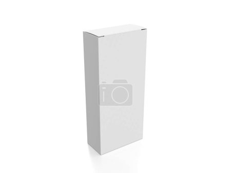 Photo for Packaging box on a white background. 3d illustration. - Royalty Free Image