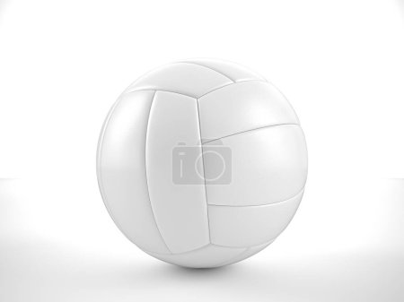 Téléchargez les photos : Balle de volley sur fond blanc. Illustration 3D
. - en image libre de droit