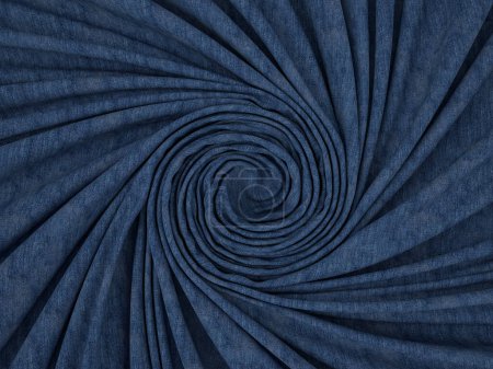 Photo for Background formed by twisted denim. 3d illustration. - Royalty Free Image