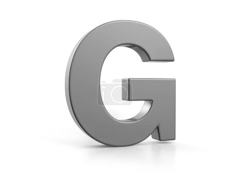 Photo for Car paint letter G on a white background. 3d illustration. - Royalty Free Image