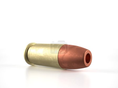 Photo for Bullet on a white background. 3d illustration. - Royalty Free Image