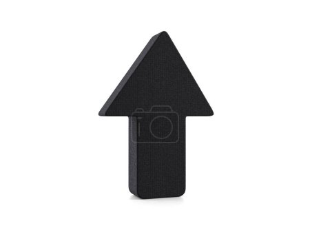 Photo for Plastic arrow symbol on a white background. 3d illustration. - Royalty Free Image