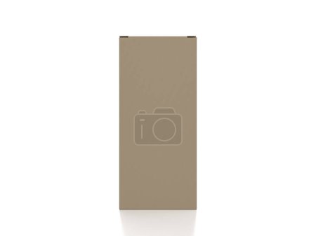 Foto de Packaging box on a white background. 3d illustration. - Imagen libre de derechos