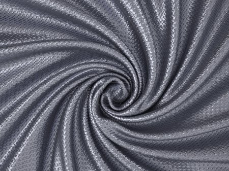Photo for Background formed by twisted patterned metal. 3d illustration. - Royalty Free Image