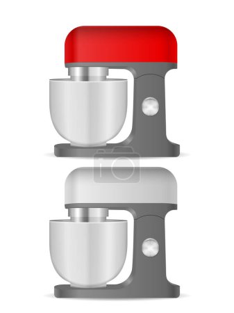 Illustration for Stand mixer on a white background. Vector illustration. - Royalty Free Image