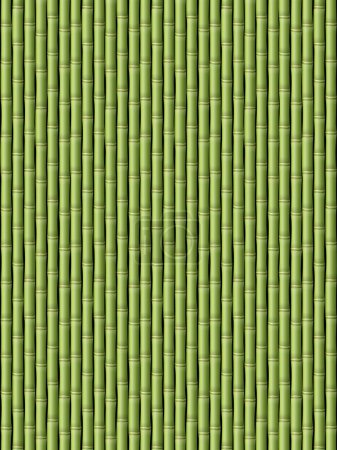 Illustration for Green bamboo stick pattern background. Vector illustration. - Royalty Free Image