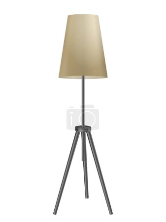 Illustration for Floor lamp on a white background. Vector illustration. - Royalty Free Image
