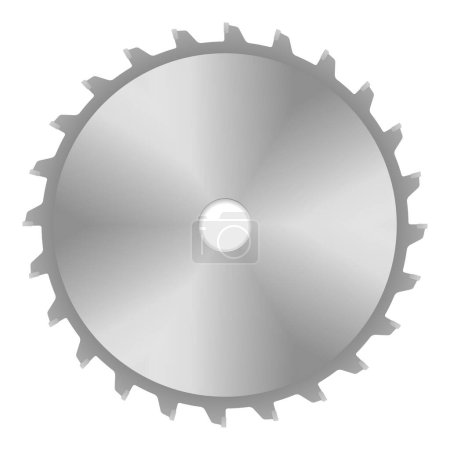 Illustration for Saw blade on a white background. Vector illustration. - Royalty Free Image