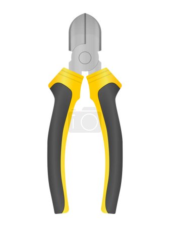 Illustration for Pair of pliers on a white background. Vector illustration. - Royalty Free Image