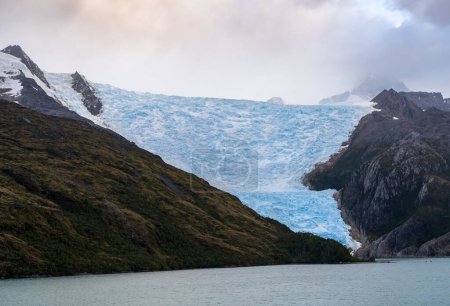 Foto de Vista de Italia o glaciar italiano en Callejón Glaciar del Canal Beagle en Chile - Imagen libre de derechos