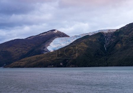 Foto de Vista del glaciar Romanche en Callejón Glaciar del Canal Beagle en Chile - Imagen libre de derechos