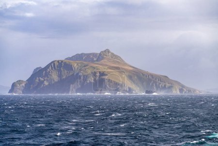Rocky cliffs form Cape Horn on Hornos Island in Chile