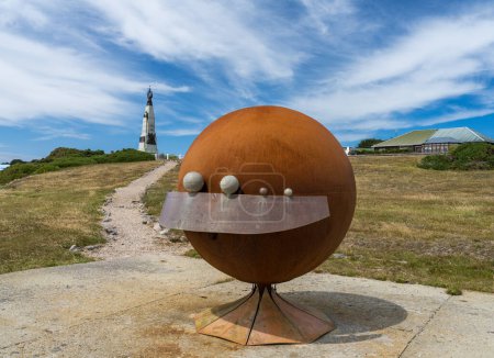 Photo for Port Stanley, Falkland Islands - 31 January 2023: Sculpture of the Solar system by Rob Yssel - Royalty Free Image