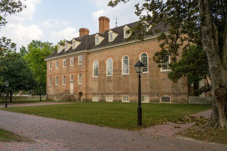 Photo for Side view of Wren building at William and Mary college in Williamsburg Virginia - Royalty Free Image
