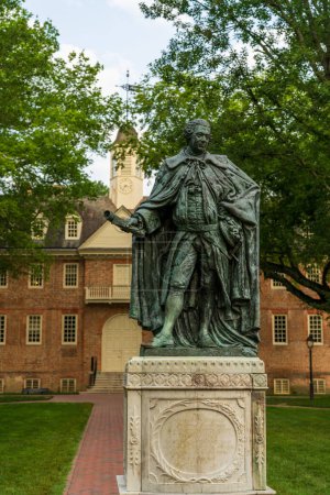 Photo for Lord Botetourt statue at William and Mary college in Williamsburg Virginia - Royalty Free Image