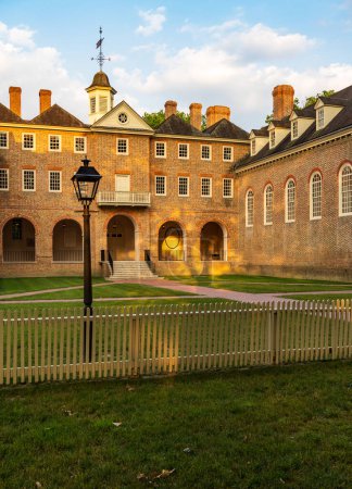 Photo for Back view of Wren building at William and Mary college in Williamsburg Virginia - Royalty Free Image