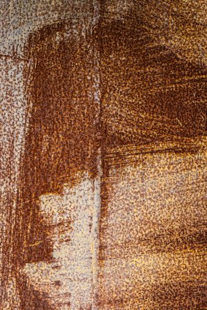Photo for Industrial background in the form of an old rusty sheet of metal - Royalty Free Image