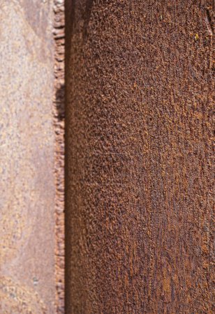 Photo for Industrial background in the form of an old rusty sheet of metal - Royalty Free Image