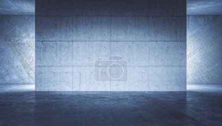 Photo for Abstract 3d render interior with concrete walls - Royalty Free Image