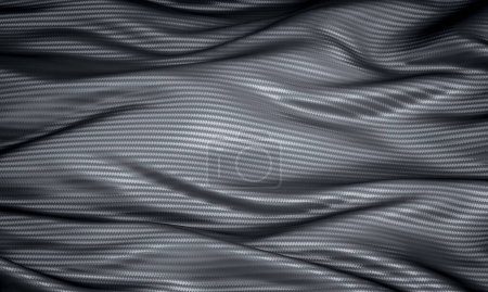 Foto de 3d render carbon fibre wave background - Imagen libre de derechos