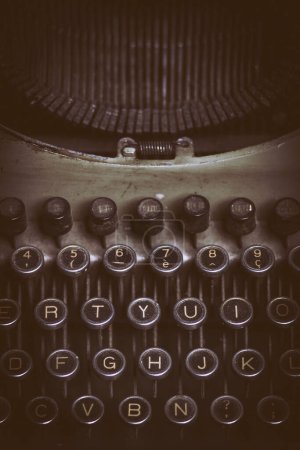 Photo for Dusty old typewriter background - Royalty Free Image