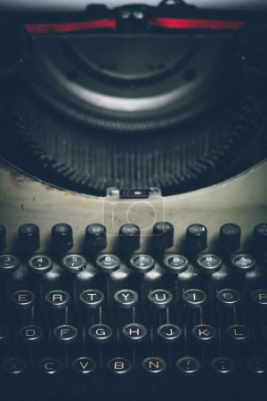 Photo for Old and dirty typewriter background - Royalty Free Image