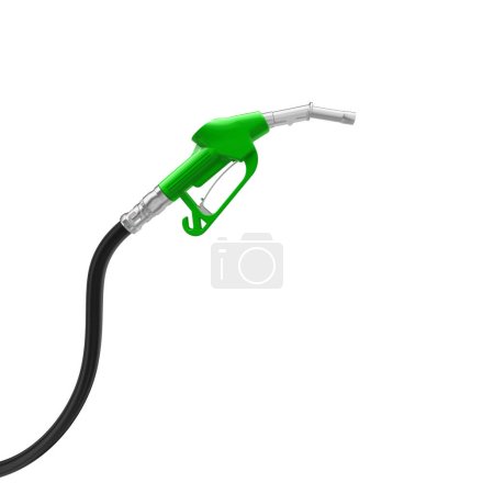 3d render petrol pump isolated on white
