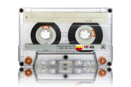 Photo for Old audio cassette on a white background - Royalty Free Image