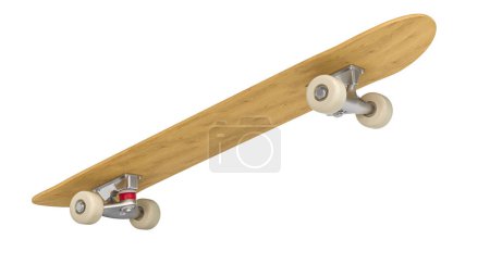 Photo for Wooden jump skateboard. 3d render - Royalty Free Image