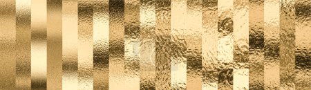 Foto de Textura de metal dorado martillado. 3d renderizar - Imagen libre de derechos
