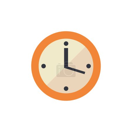 Illustration for Abstract clock vector design. Time vector illustration. - Royalty Free Image