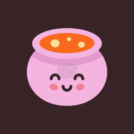 Illustration for Cute cartoon wizard potion vector illustration - Royalty Free Image