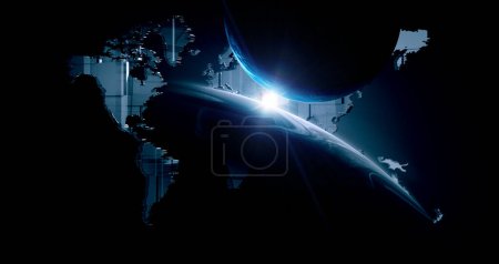 Foto de Concepto de tecnologías globales. Elementos de la imagen proporcionados por la NASA. Medios mixtos - Imagen libre de derechos