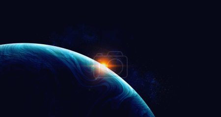 Photo for Image of planet in outer space. Mixed media. Elements of image furnished by NASA - Royalty Free Image