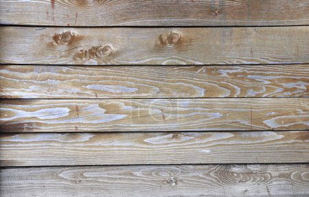 Foto de Textura de viejas tablas de madera de color gris claro. Fondo vertical u horizontal con tablones de madera retro - Imagen libre de derechos