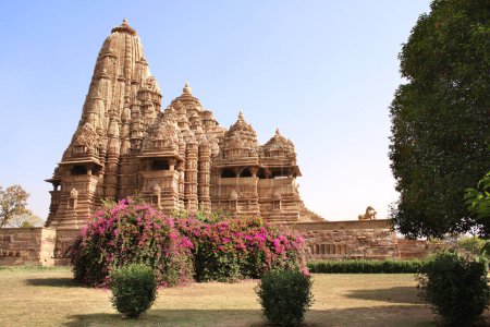 Foto de Templo Devi Jagdambi, templos occidentales en Khajuraho (templos del amor), Madya Pradesh, India. Unesco Patrimonio de la Humanidad - Imagen libre de derechos