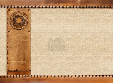 Photo for Jeans pocket of gray color. Vertical background with denim texture of grey color and pocket - Royalty Free Image