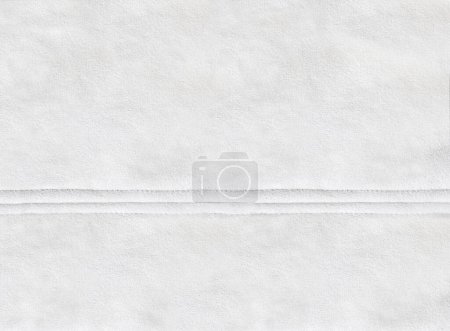 Photo for Horizontal or vertical backdrop with suede texture of ivory color. Background for scrapbooking design, decoration with suede leather and seam. Copy space for text - Royalty Free Image